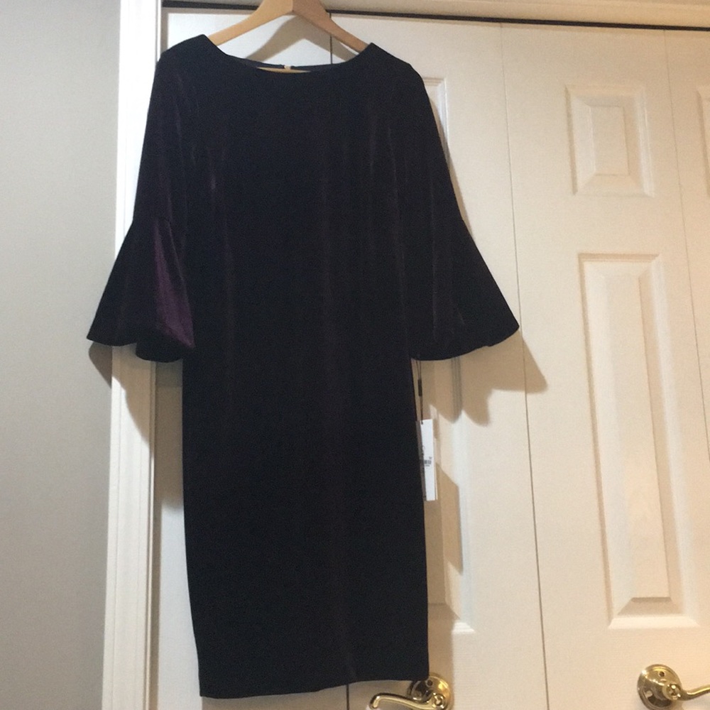Burgundy Velvet dress Calvin Klein